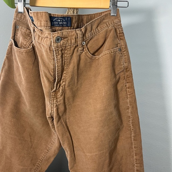 Straight leg brown corduroy pants - Picture 2 of 8